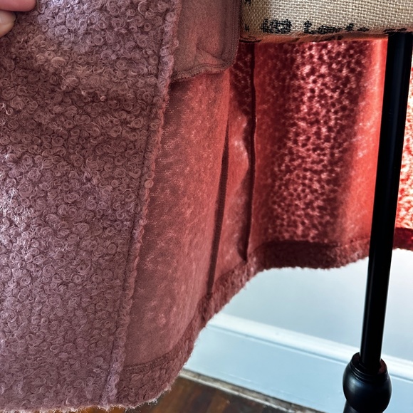 A New Day warm pink teddy open coat | size XS - Picture 8 of 8